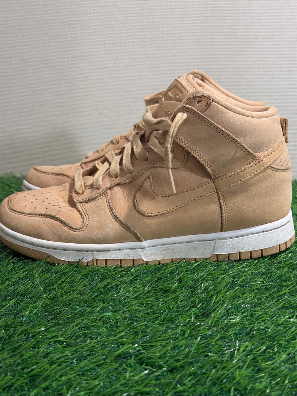 Nike Women's High-Top Sneakers in Tan